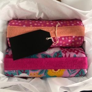 Set of 2 Handmade 100% Cotton Receiving Blankets